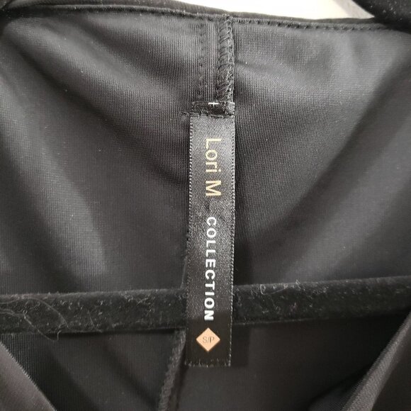 NEW Lori Michaels Little Black Dress Velour Sz S - Picture 7 of 10